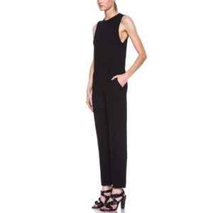 IRO Black Gennia Jumpsuit sleeveless open back 34